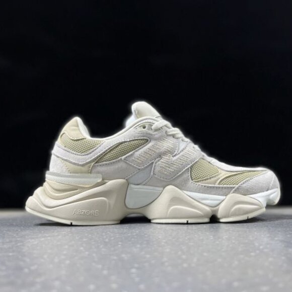 9060 Series New Balance Cream & Grey Sneakers - Picture 4 of 6